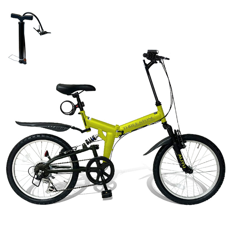 折りたたみ自転車 黒　アイジュサイクル20インチ アイジュサイクル 折りたたみ自転車 2025年モデル 荷台付き 20