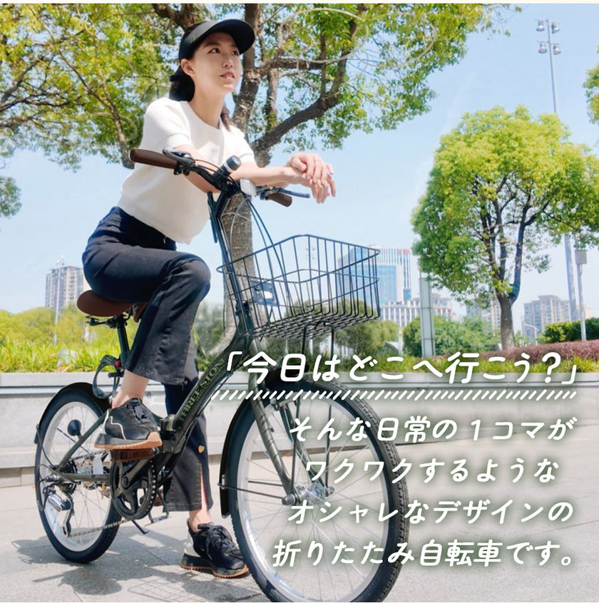 20インチ折りたたみ自転車 [P008N]