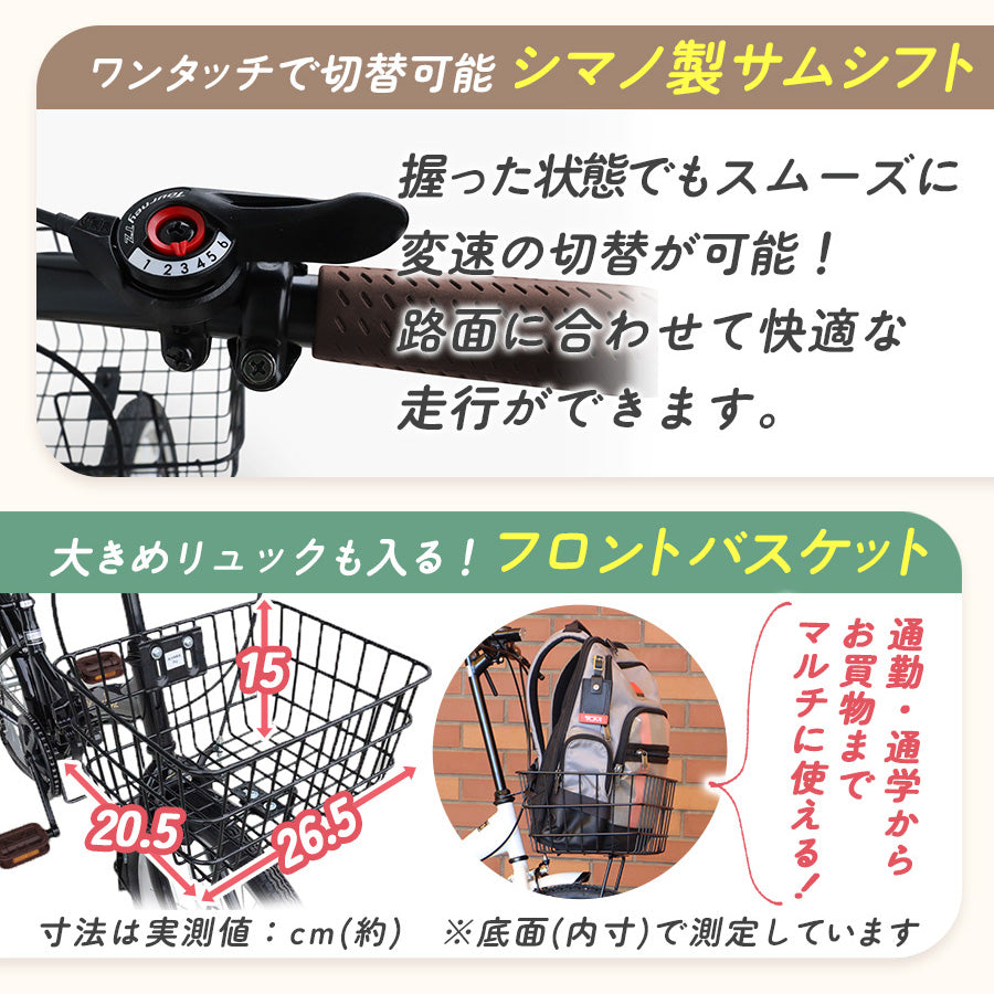 20インチ折りたたみ自転車 [P008N]