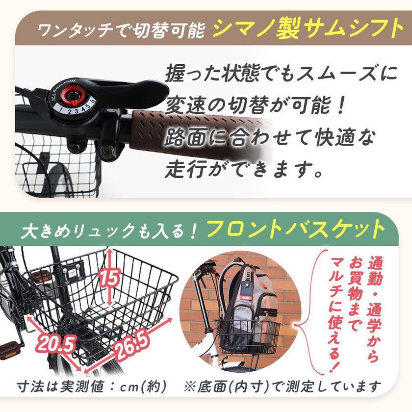 20インチ折りたたみ自転車 [P008N]