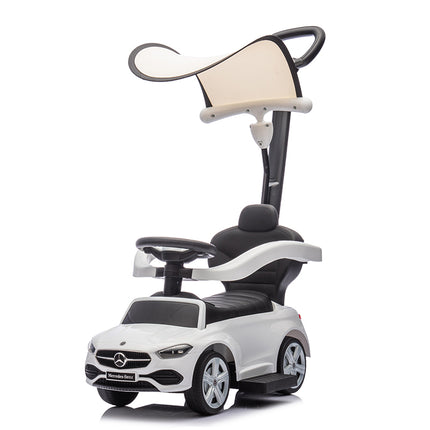 足けり乗用玩具 メルセデス ベンツ C-Class Cクラス 手押し棒 日よけ付き