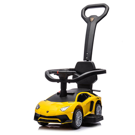 足けり乗用玩具 ランボルギーニ アヴェンタドールSV 手押し棒付き