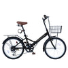 20インチ折りたたみ自転車 [AJ-08Cnp] 荷台付き ノーパンクタイヤ