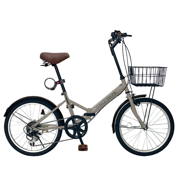 20インチ折りたたみ自転車 [AJ-08np] ノーパンクタイヤ