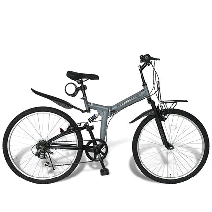 26インチ折りたたみ自転車 [AJ-02] フルサスペンション