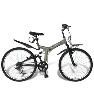 26インチ折りたたみ自転車 [AJ-02] フルサスペンション