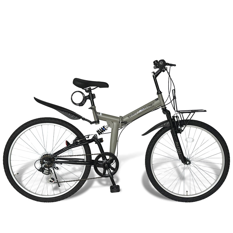 26インチ折りたたみ自転車 [AJ-02] フルサスペンション