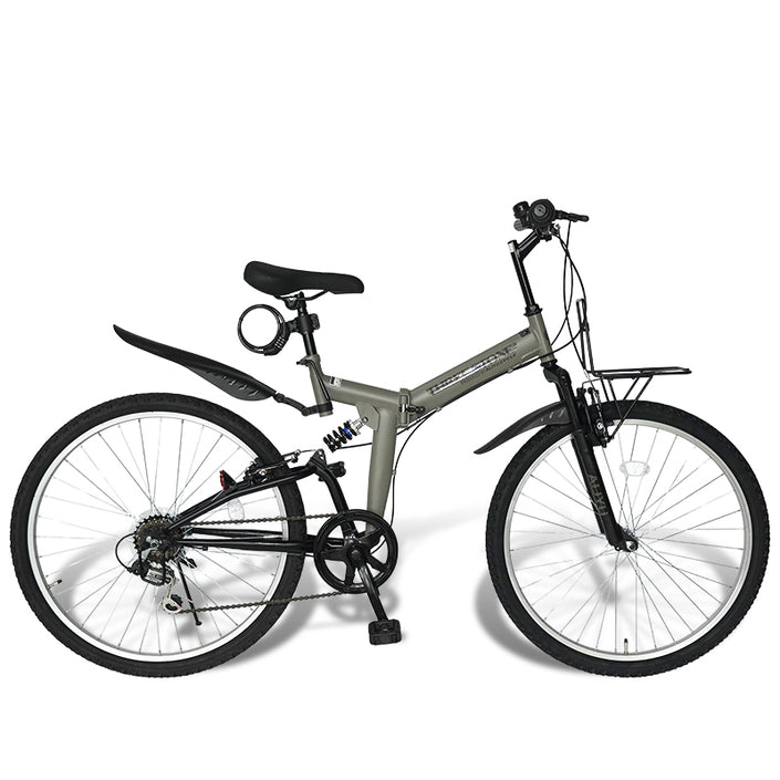 26インチ折りたたみ自転車 [AJ-02] フルサスペンション