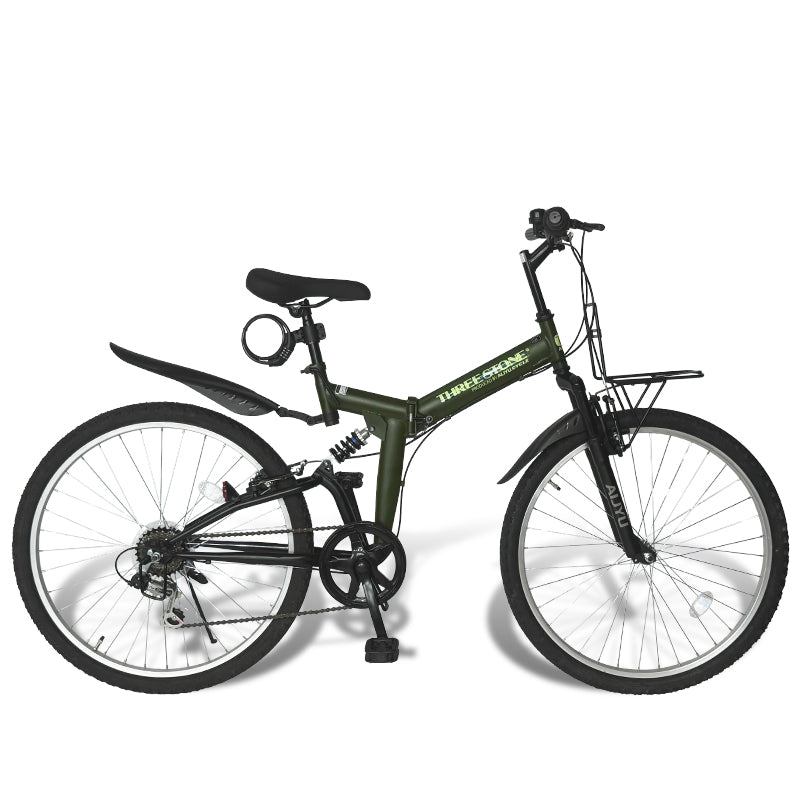 26インチ折りたたみ自転車 [AJ-02] フルサスペンション