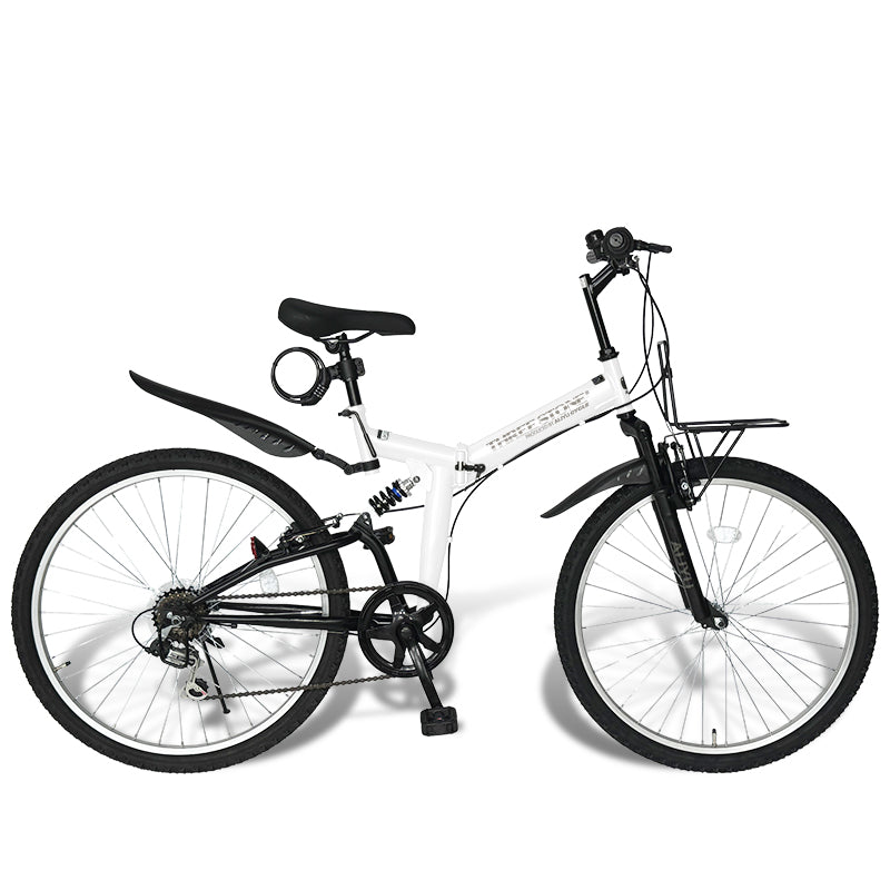 26インチ折りたたみ自転車 [AJ-02] フルサスペンション