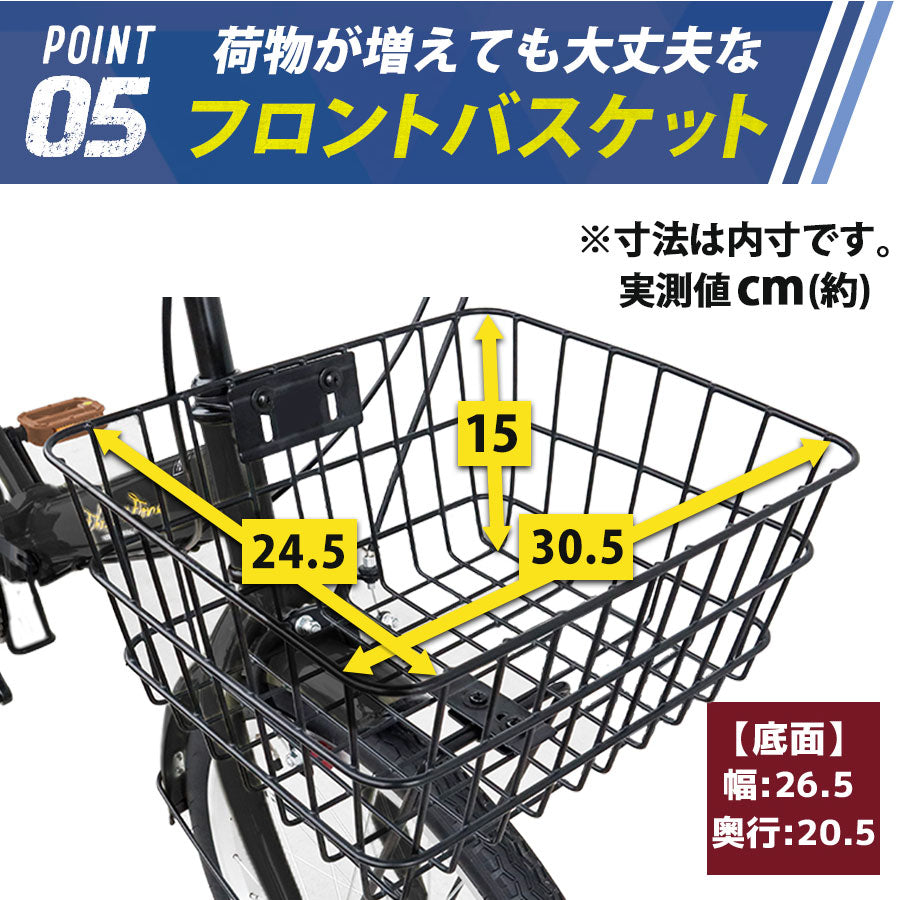 20インチ折りたたみ自転車 [AJ-08Cnp] 荷台付き ノーパンクタイヤ