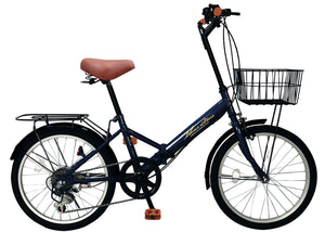 20インチ折りたたみ自転車 [AJ-08np] ノーパンクタイヤ