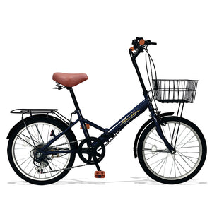 20インチ折りたたみ自転車 [AJ-08np] ノーパンクタイヤ