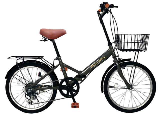 20インチ折りたたみ自転車 [AJ-08np] ノーパンクタイヤ