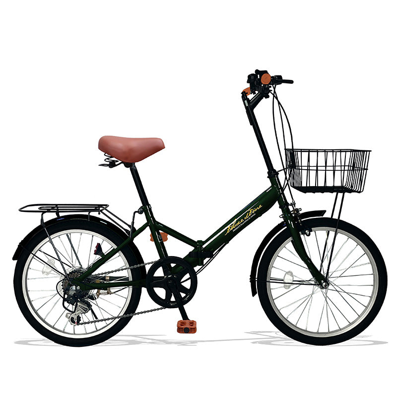 20インチ折りたたみ自転車 [AJ-08np] ノーパンクタイヤ