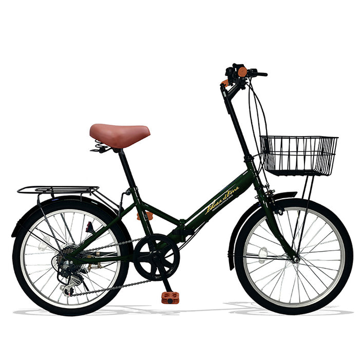 20インチ折りたたみ自転車 [AJ-08np] ノーパンクタイヤ