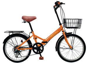 20インチ折りたたみ自転車 [AJ-08np] ノーパンクタイヤ