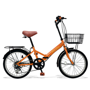 20インチ折りたたみ自転車 [AJ-08np] ノーパンクタイヤ
