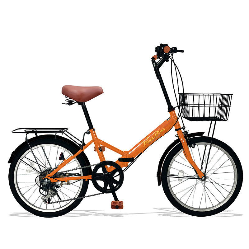 20インチ折りたたみ自転車 [AJ-08np] ノーパンクタイヤ