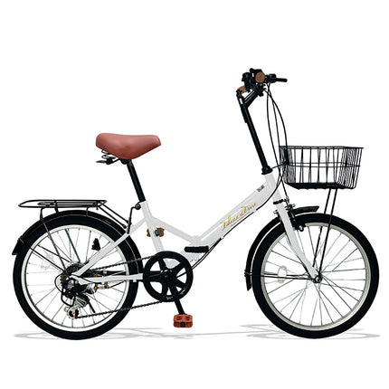 20インチ折りたたみ自転車 [AJ-08np] ノーパンクタイヤ