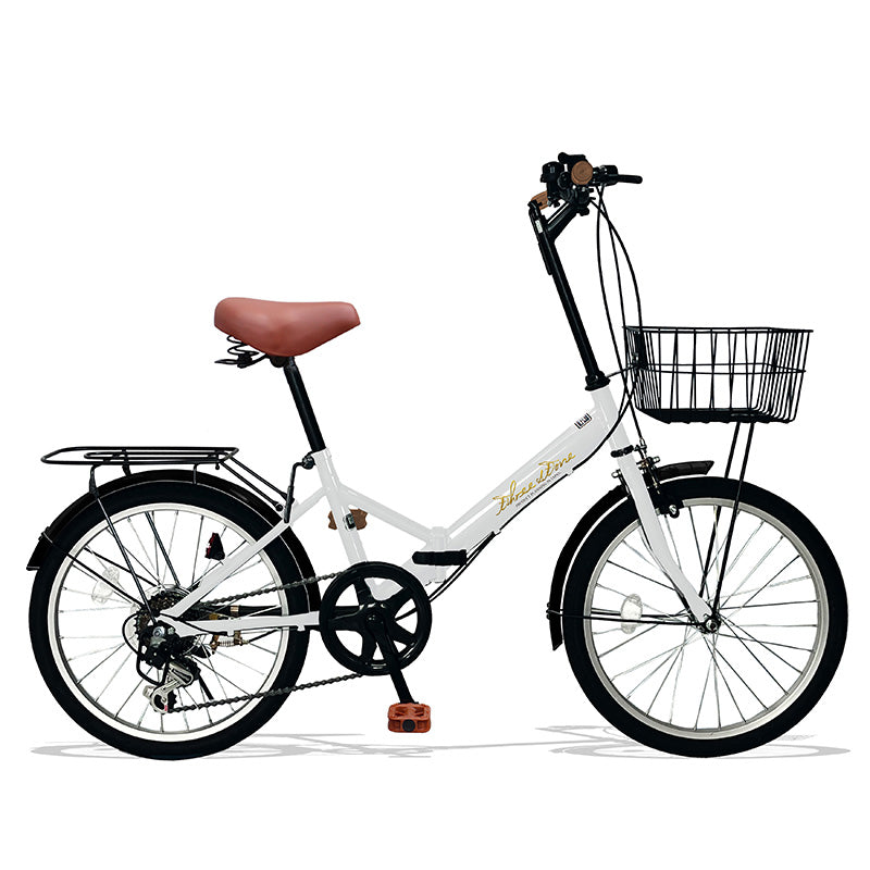 20インチ折りたたみ自転車 [AJ-08np] ノーパンクタイヤ