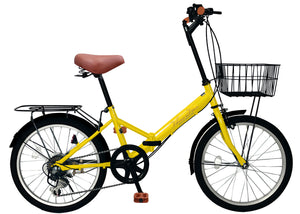 20インチ折りたたみ自転車 [AJ-08np] ノーパンクタイヤ