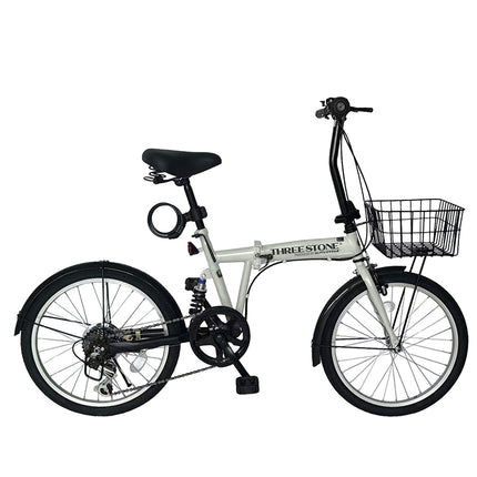 20インチ折りたたみ自転車 [EB-020np] ノーパンクタイヤ