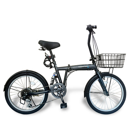20インチ折りたたみ自転車 [EB-020np] ノーパンクタイヤ