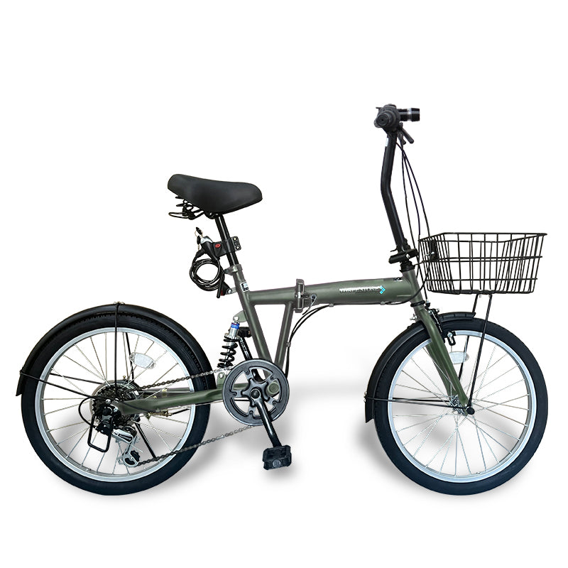 20インチ折りたたみ自転車 [EB-020np] ノーパンクタイヤ