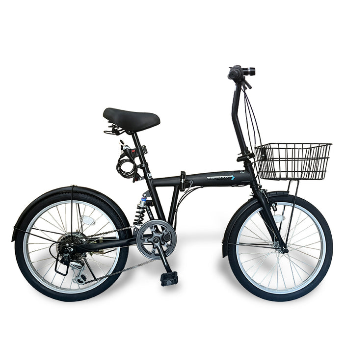20インチ折りたたみ自転車 [EB-020np] ノーパンクタイヤ