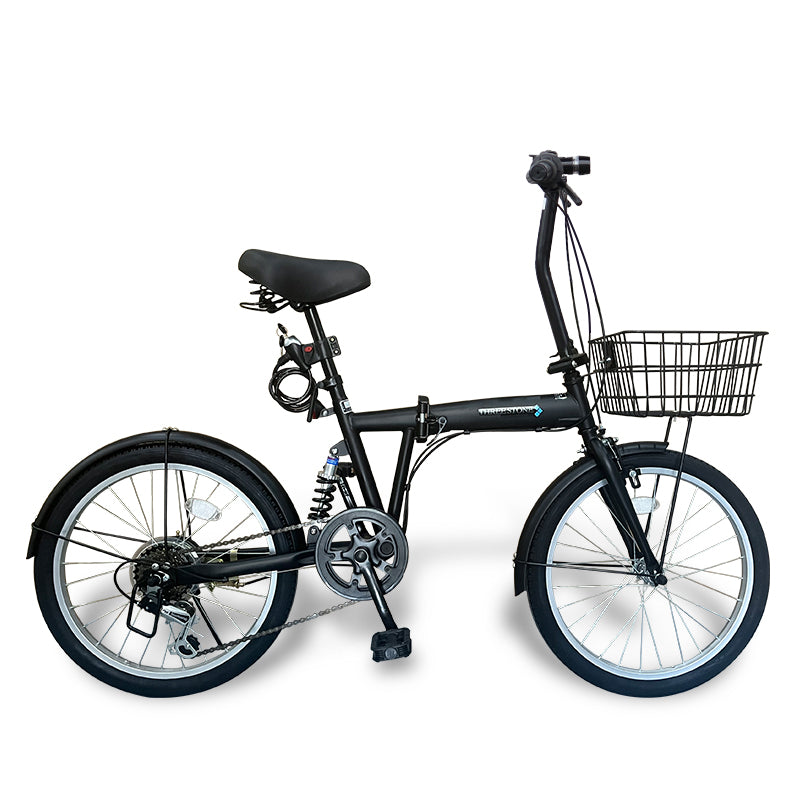 20インチ折りたたみ自転車 [EB-020np] ノーパンクタイヤ