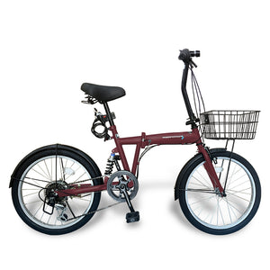 20インチ折りたたみ自転車 [EB-020np] ノーパンクタイヤ