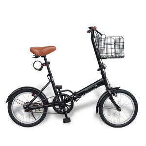 16インチ折りたたみ自転車 [EB16-np]ノーパンク