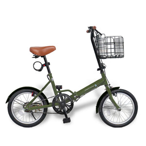 16インチ折りたたみ自転車 [EB16-np]ノーパンク