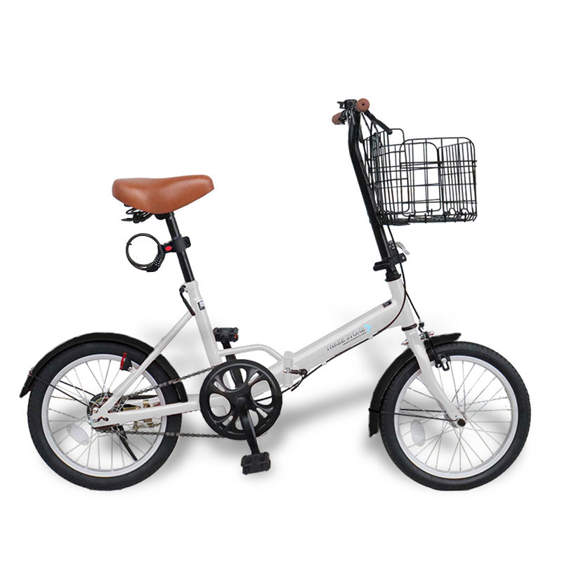 16インチ折りたたみ自転車 [EB16-np]ノーパンク