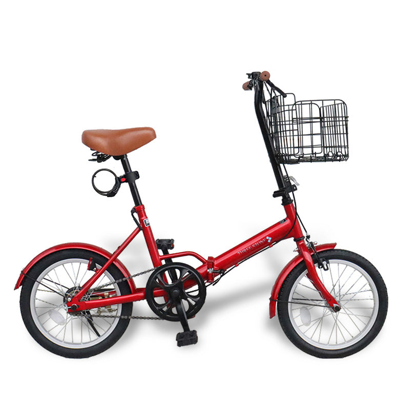 16インチ折りたたみ自転車 [EB-16np]ノーパンク