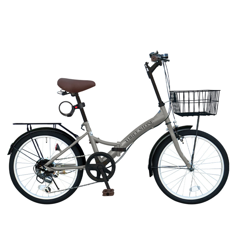 20インチ折りたたみ自転車 [P-008C] 荷台付き