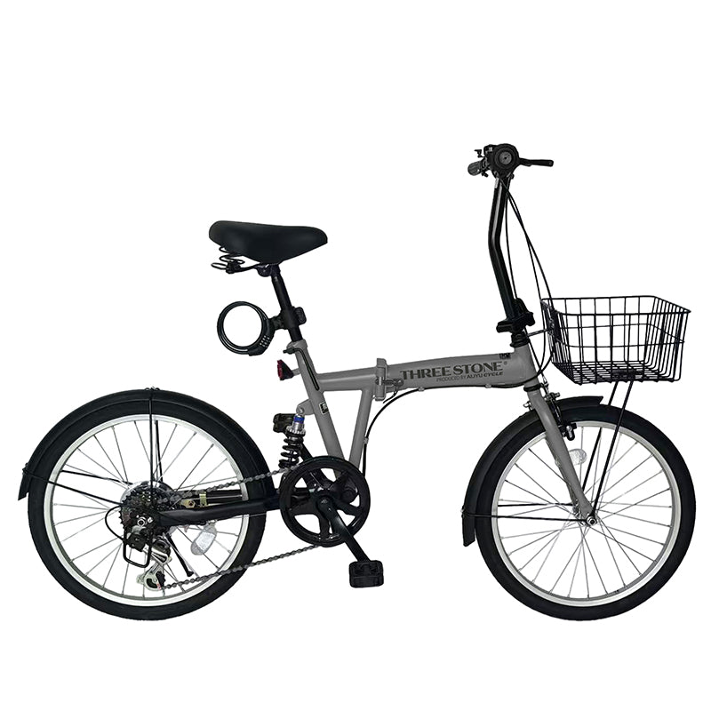20インチ折りたたみ自転車 [EB-020np] ノーパンクタイヤ