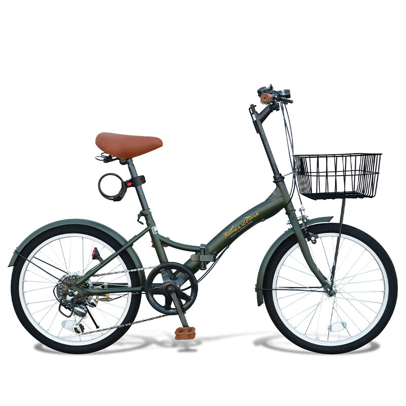 20インチ折りたたみ自転車 [P-008np] ノーパンクタイヤ
