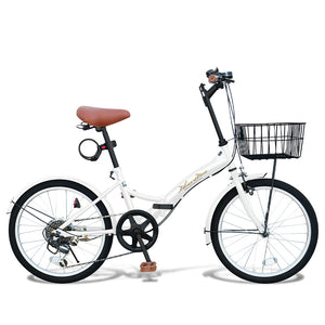 20インチ折りたたみ自転車 [P-008np] ノーパンクタイヤ