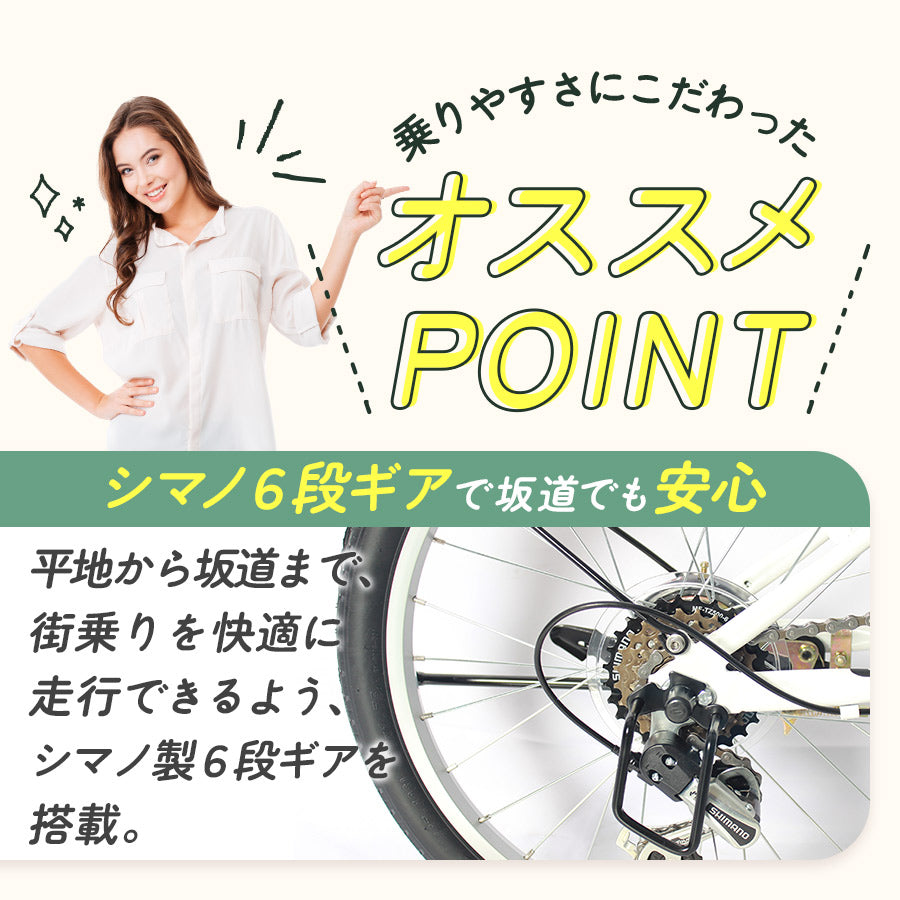 20インチ折りたたみ自転車 [P008N]