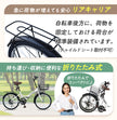 20インチ折りたたみ自転車 [P-008C] 荷台付き