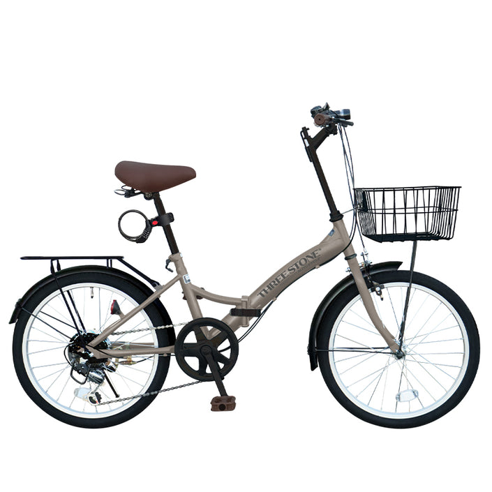 20インチ折りたたみ自転車 [P-008C] 荷台付き
