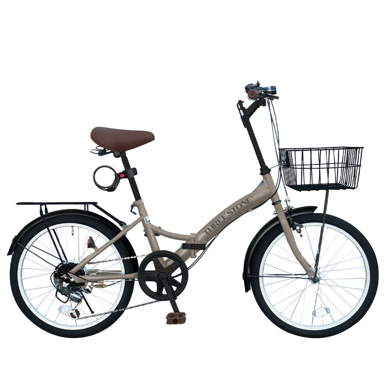20インチ折りたたみ自転車 [P-008C] 荷台付き