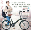 20インチ折りたたみ自転車 P-008np] ノーパンクタイヤ