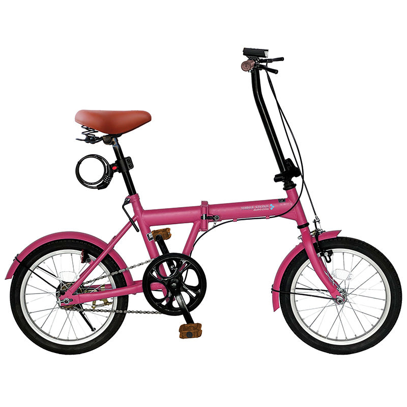 16インチ折りたたみ自転車[SK-16np] ノーパンクタイヤ