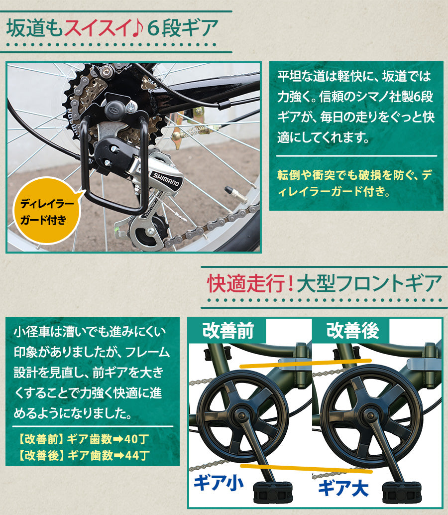 20インチ折りたたみ自転車 [TS-20]