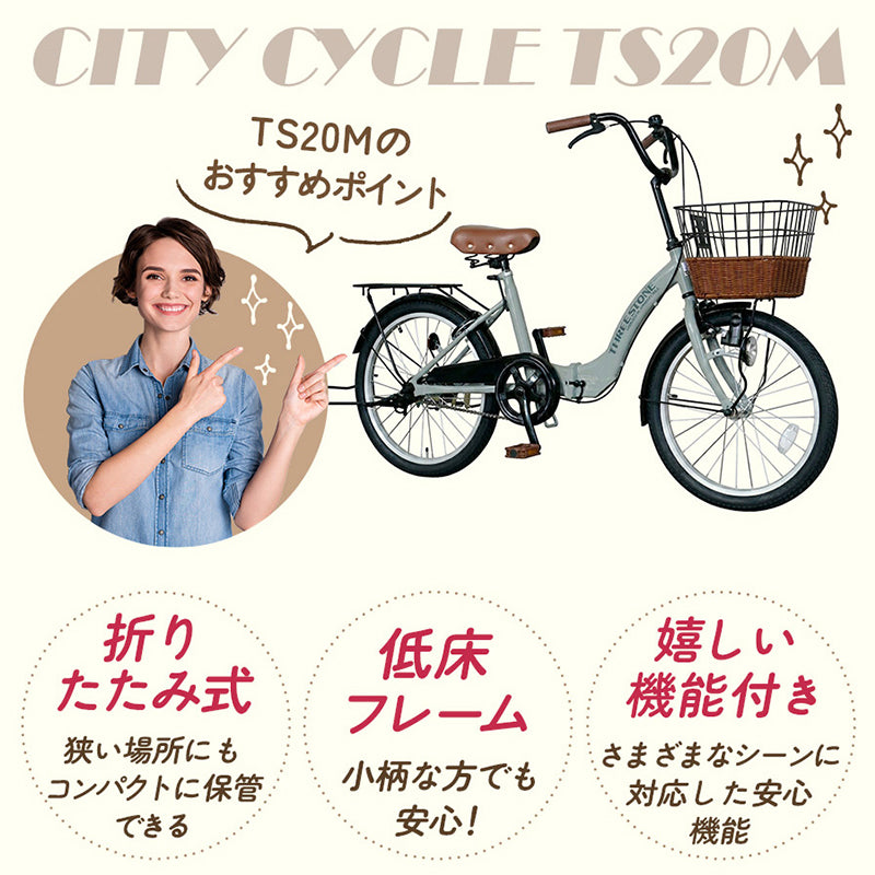 20インチ折りたたみ自転車 [TS20M] シティサイクル – AIJYU Shop