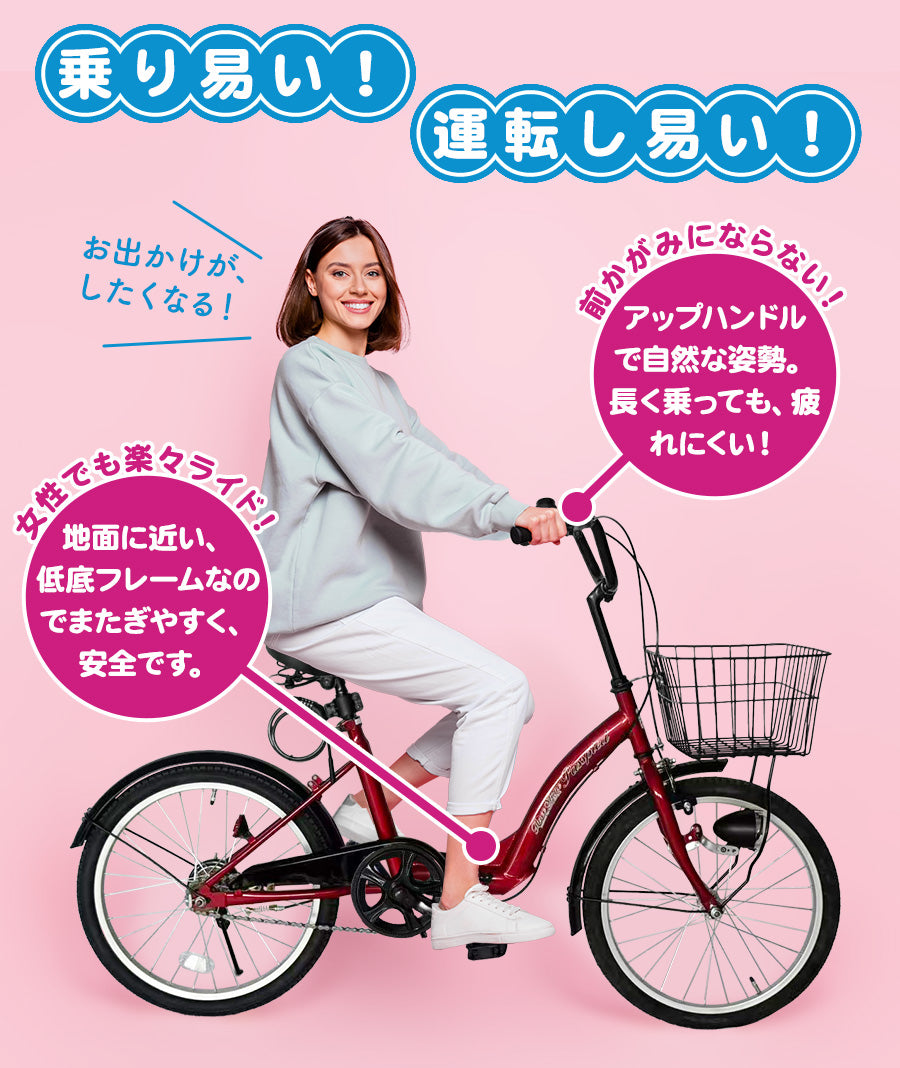 20インチ折りたたみ自転車 [TS20MB]