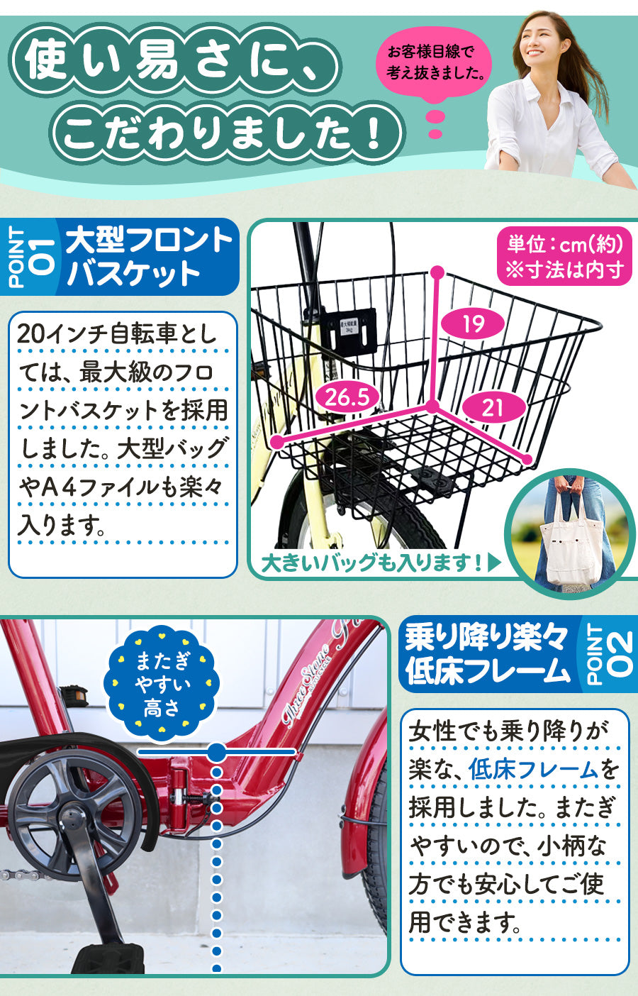 20インチ折りたたみ自転車 [TS20MB]